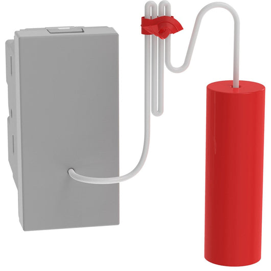 Pulsante a tirante Bticino MatixGO 1P NO/NC 10A 1 modulo grigio JG4033