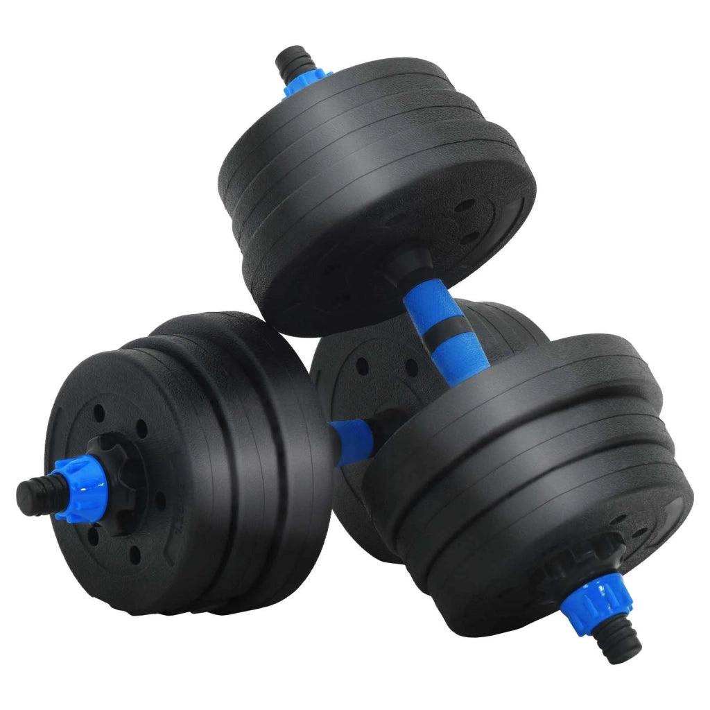 Set di Manubri 2-in-1 30kg Nero e Blu Cemento e sabbia di ferro CFW9971804