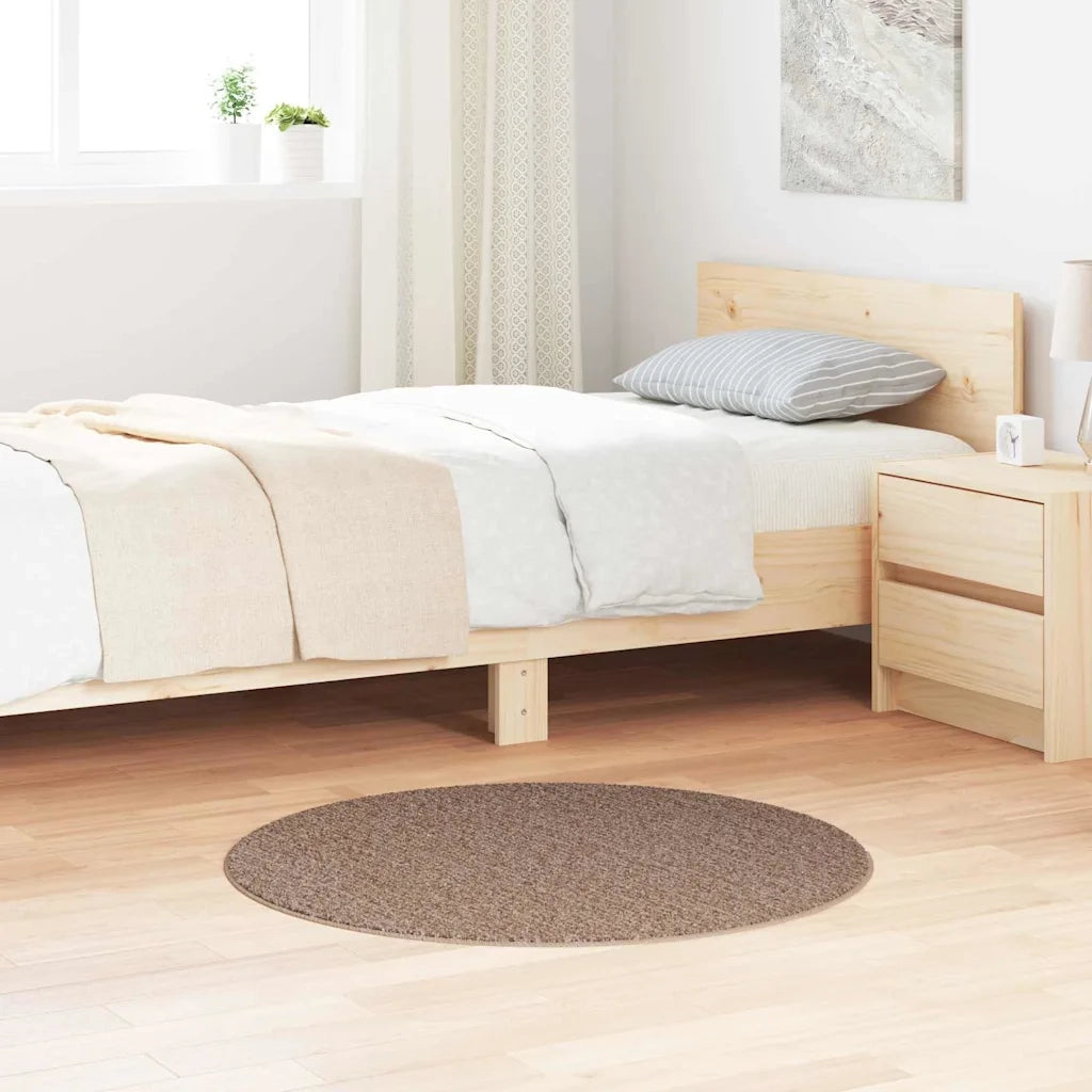 Tappeto Shaggy Antiscivolo Marrone 90 x 90 cm PP 4019799