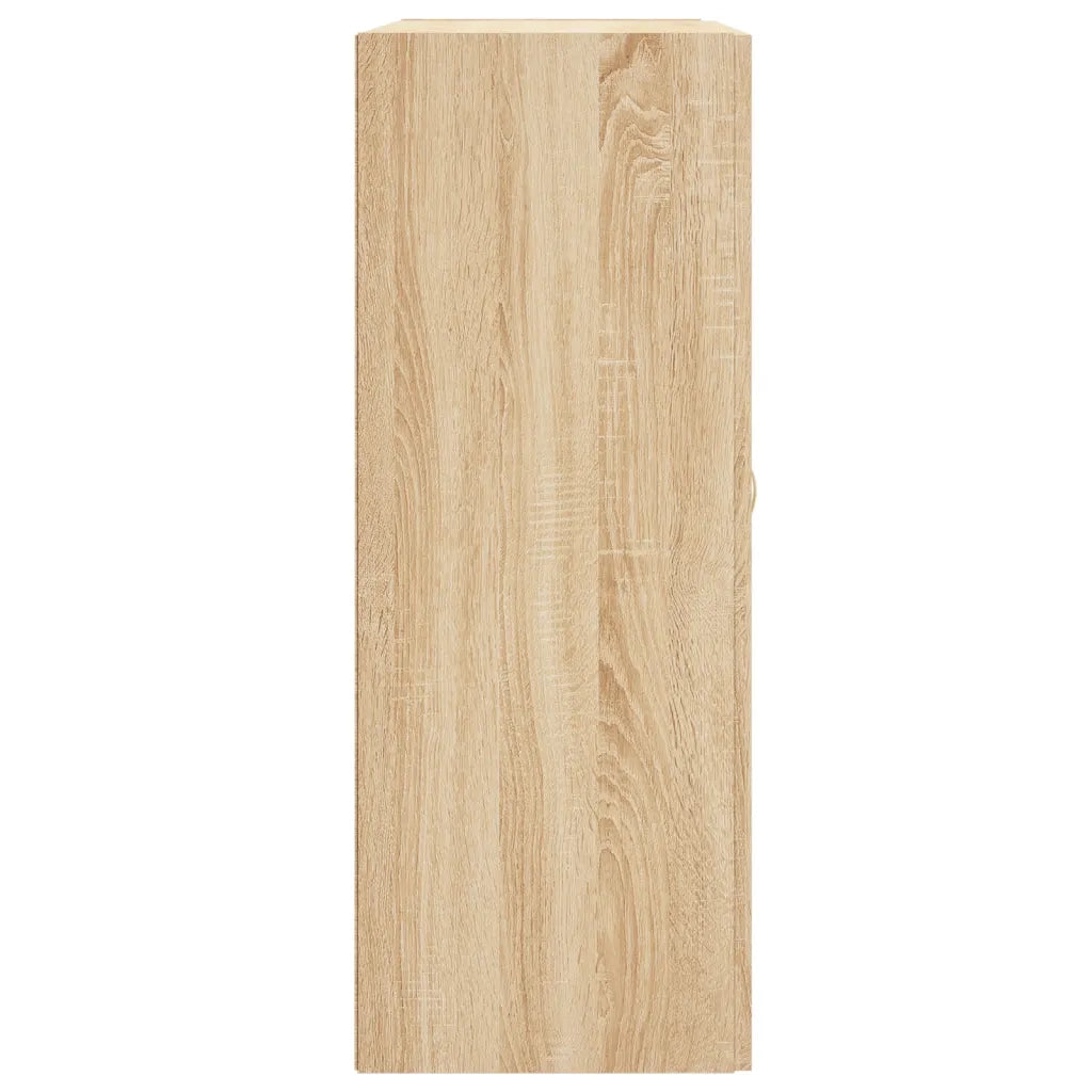 vidaXL Mobile a Parete Rovere Sonoma 69,5x34x90 cm Legno Multistrato