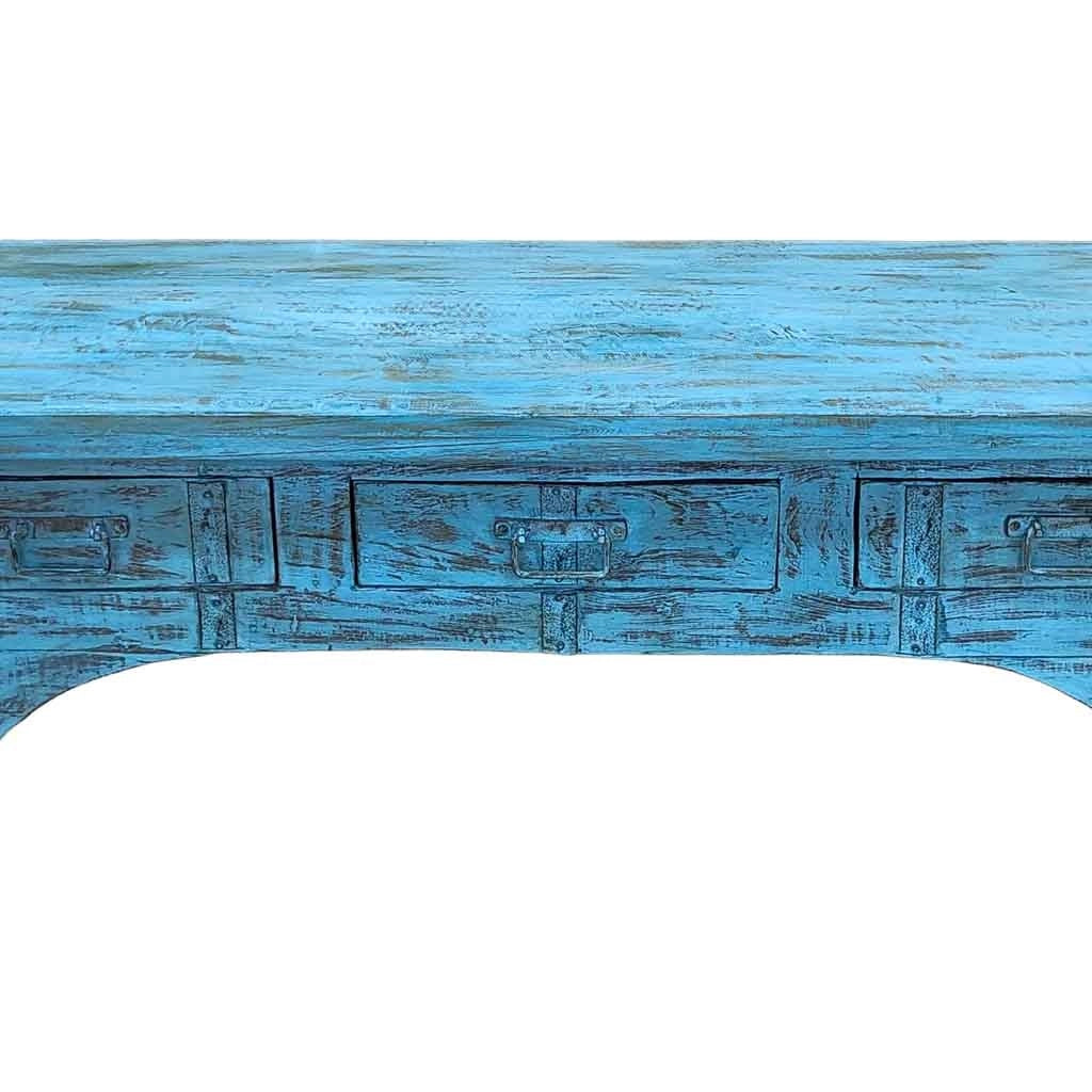 Mobile basso artigianale in legno 165-175x45x57h cm