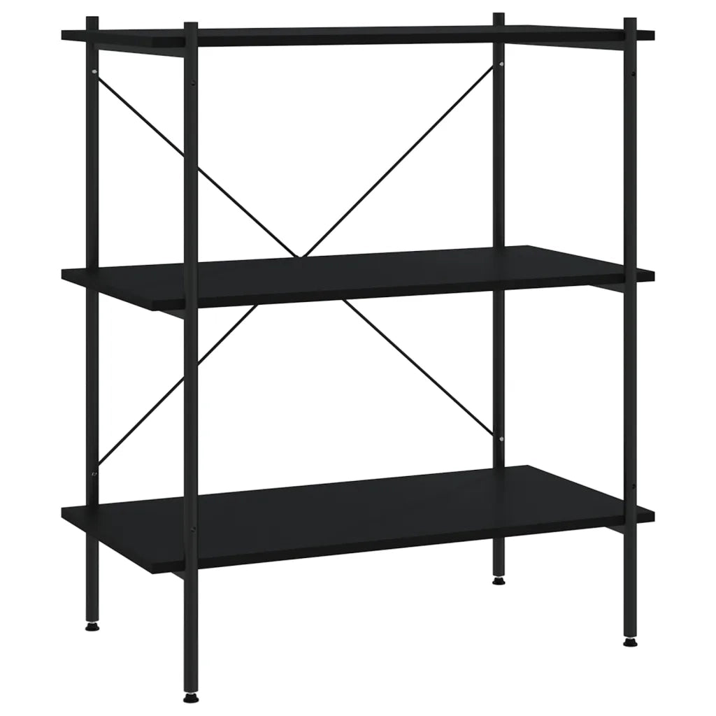 Scaffale con 3 Mensole Nero 80x40x92 cm CFW7799068