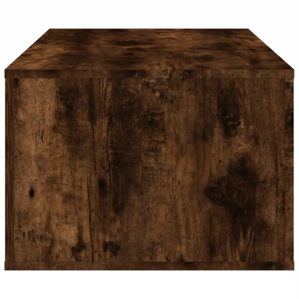 Tavolino da Salotto Rovere Fumo 100x50,5x35cm Legno Multistrato 816541