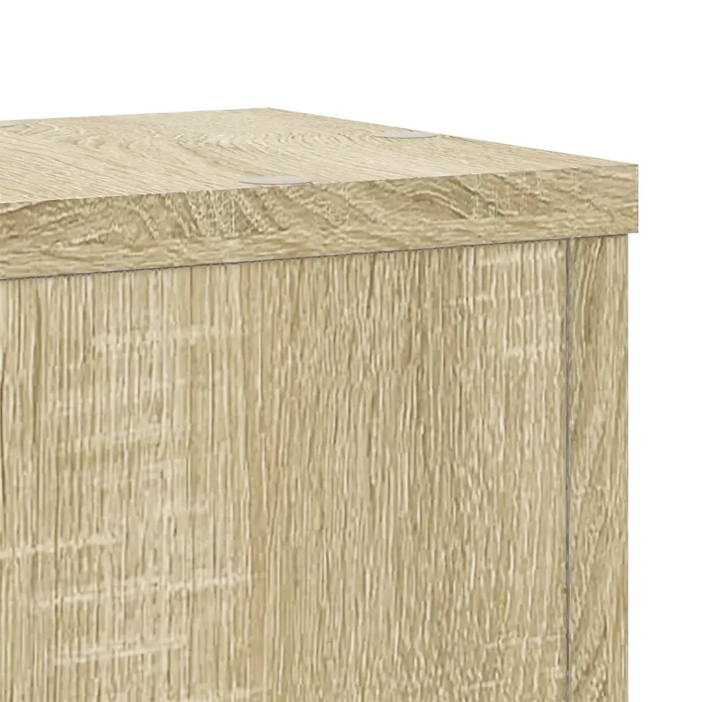 Supporti per Piante 2 pz Rovere 17x17x60 cm in Multistrato 852935