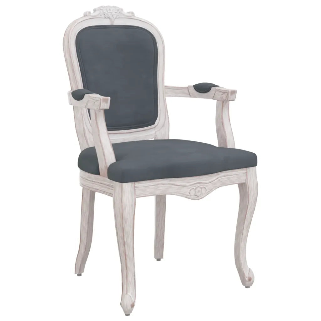 Sedie da Pranzo 2 pz Grigio Scuro 62x59,5x100,5 cm Velluto 344468