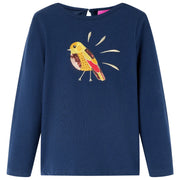 Maglietta per Bambini Maniche Lunghe Blu Marino 104cod mxl 132060