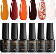 Set di Vernice a Gelo per Unghie Mini 6 Colori per Donna Regalo per Madre da Fai da Te in Casa