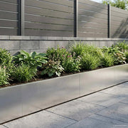 Muro di contenimento 2 pz 100 x 12 x 50 cm Acciaio Inox Argento 8015154