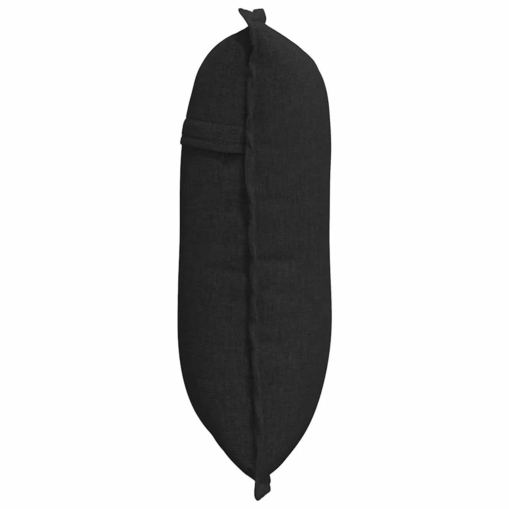 Cuscino per Schiena Nero 50 x 19 x 45 cm Tessuto