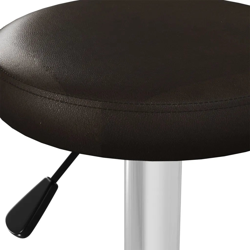 Sgabelli da Bar 2 pz Marroni in Similpelle 333100