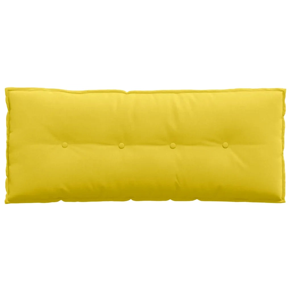 Cuscino per Schiena Giallo Chiaro 120 x 19 x 50 cm Tessuto 42014796