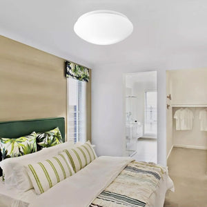 Lampada Plafon 33cm Rotonda Soffitto 18w APP756-1C Bianca