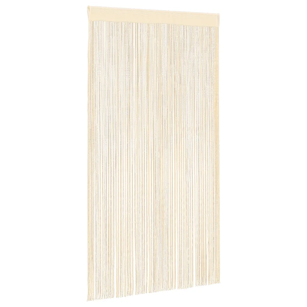 2 pz Tende a Fili 100x250 cm Crema