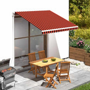 Telo di ricambio per tenda da sole-Telo da sostituire per tenda da sole Arancione e Marrone 838207