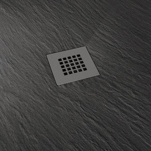 Piatto Doccia in Pietra 100x90 cm Pedrinelli Ardesia Stone Side Grigio Scuro
