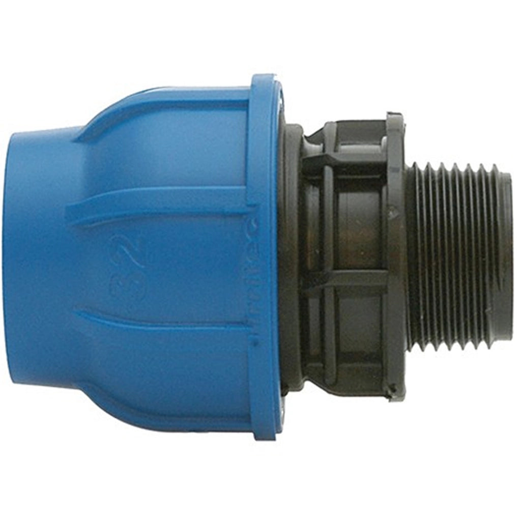 Raccordo a compressione pp maschio 1"x32 mm