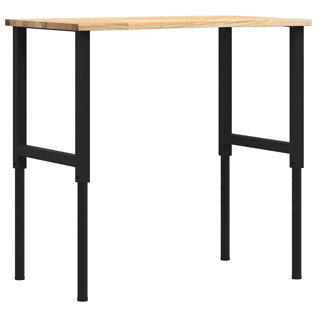 Banco da Lavoro 100x60x(71,5-98) cm Legno Massello Rovere