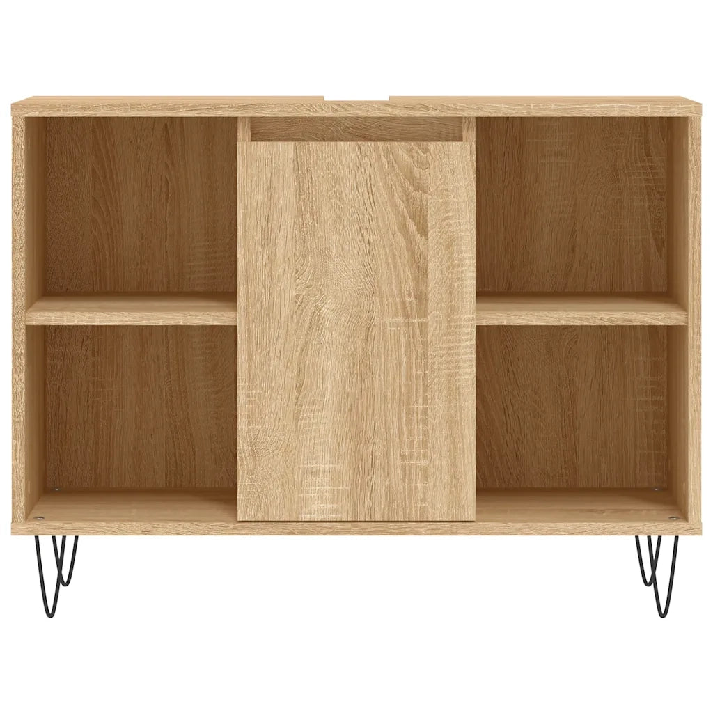 Mobile da Bagno Rovere Sonoma 80x33x60 cm in Legno Multistrato 831631