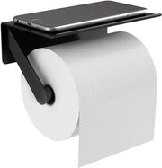 Sostegno per Cartucce del Water Toilette Senza Fori - Sostegno per Cartucce del Water Toilette Autoadesivo con Pannello - Sostegno per Cartucce del Water Toilette da Muratura Sostegno per Cartucce del Water Toilette per Cucina e Bagno Nero