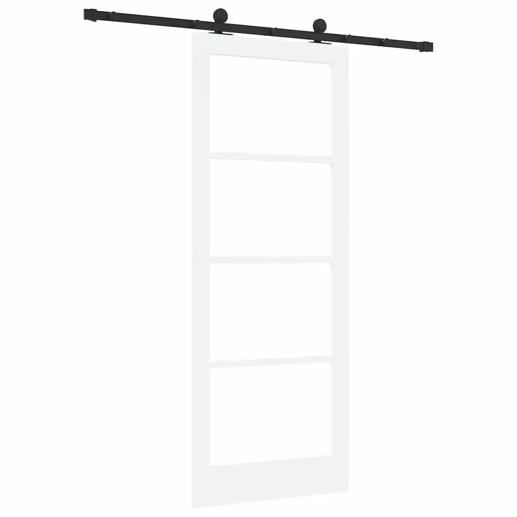 Porta scorrevole ORKDAL Bianco e Nero 83 x 211 cm 3332000