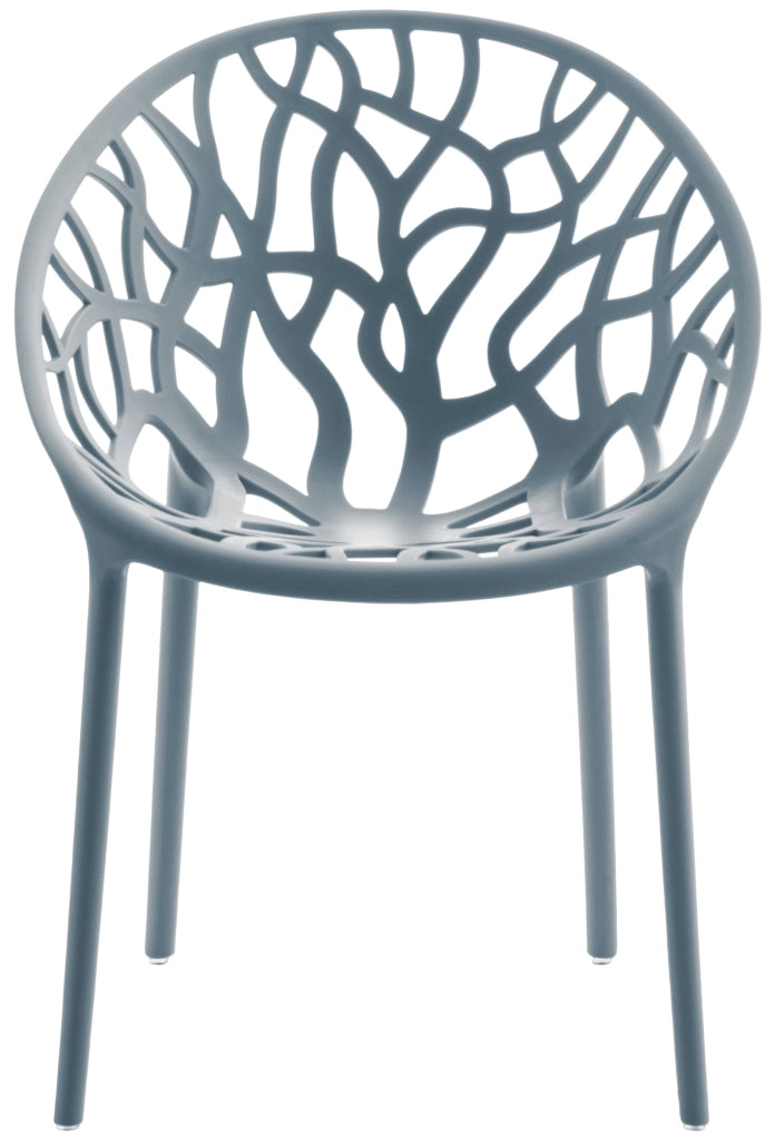 Set 4 sedie da giardino HOPE grigio