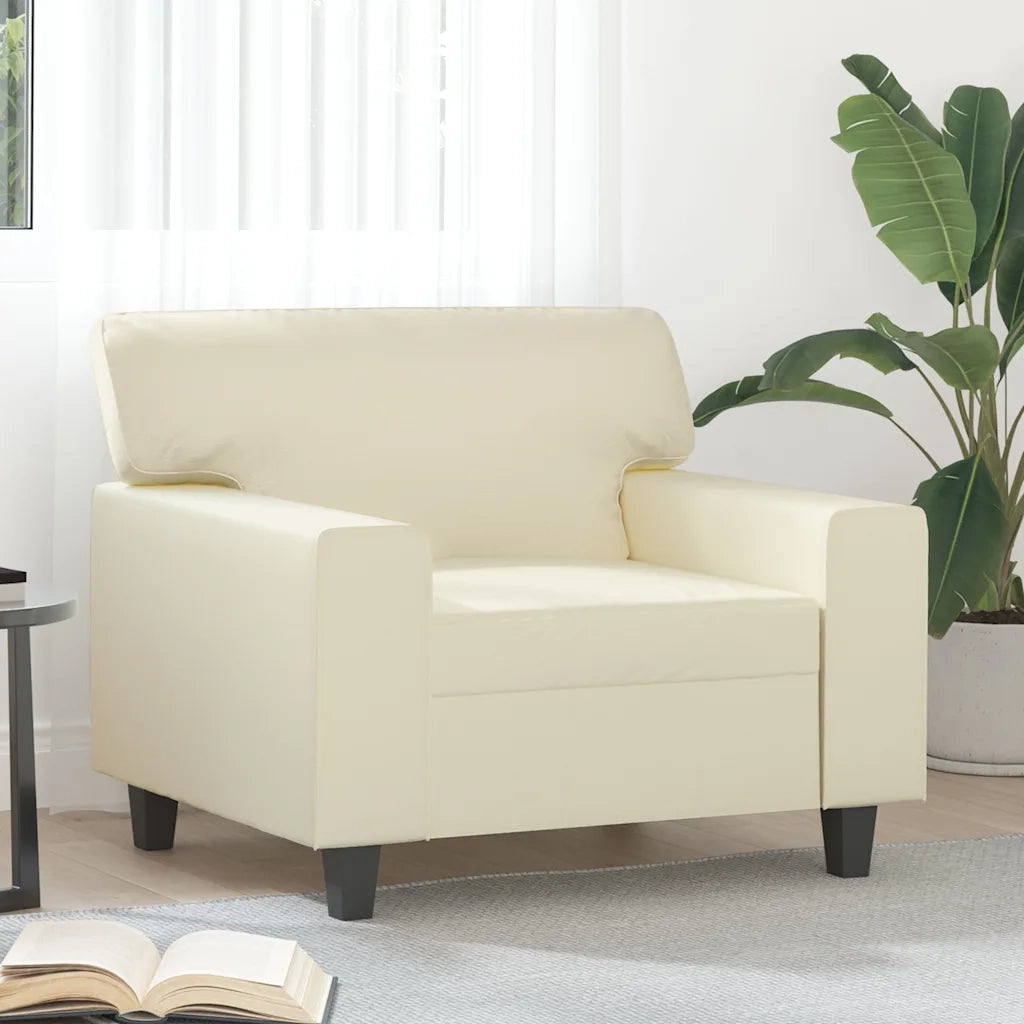 Poltrona Crema 60 cm in Similpellecod mxl 90970