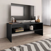 Mobile Porta TV Nero 100x40x40 cm in Legno Multistrato 800046
