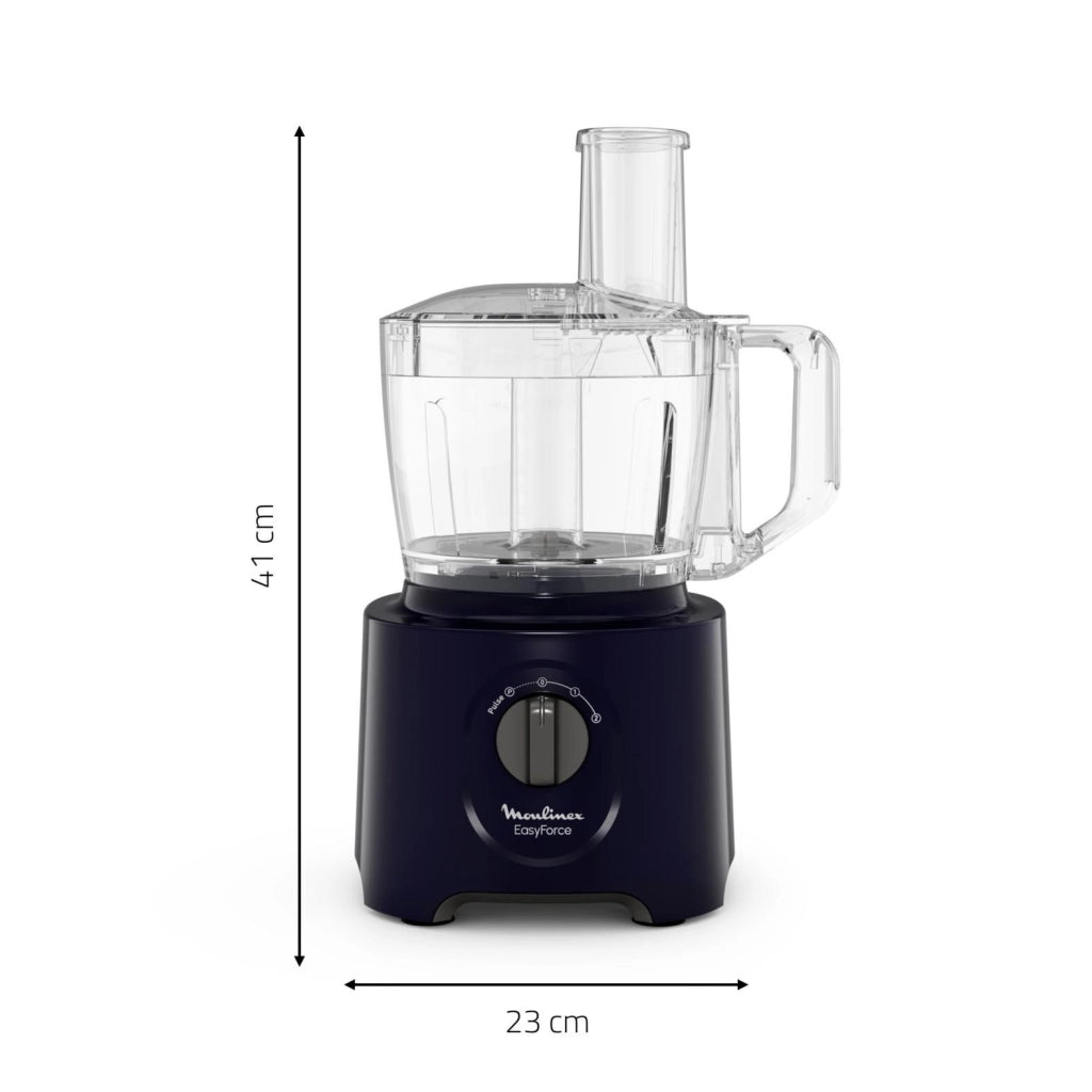 Moulinex FP242810 robot da cucina 800 W 2,4 L Nero, Trasparente