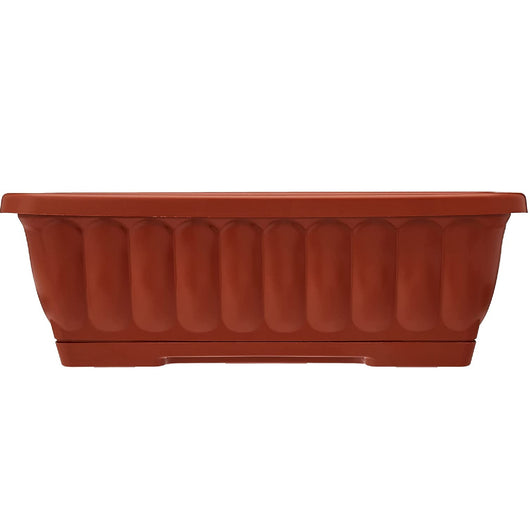 Vaso fioriera balconetta raccoglitore 60x18x16 plastica terracotta fiori piante