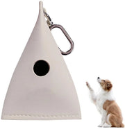 Dispensatore di sacchetti per escrementi di cane in pelle PU - Ombrello per sacchetti escrementi di cane - Facile da utilizzare - Ideale per passeggiate - Adatto per 1 rotolo - Portatile per uscite con il cane