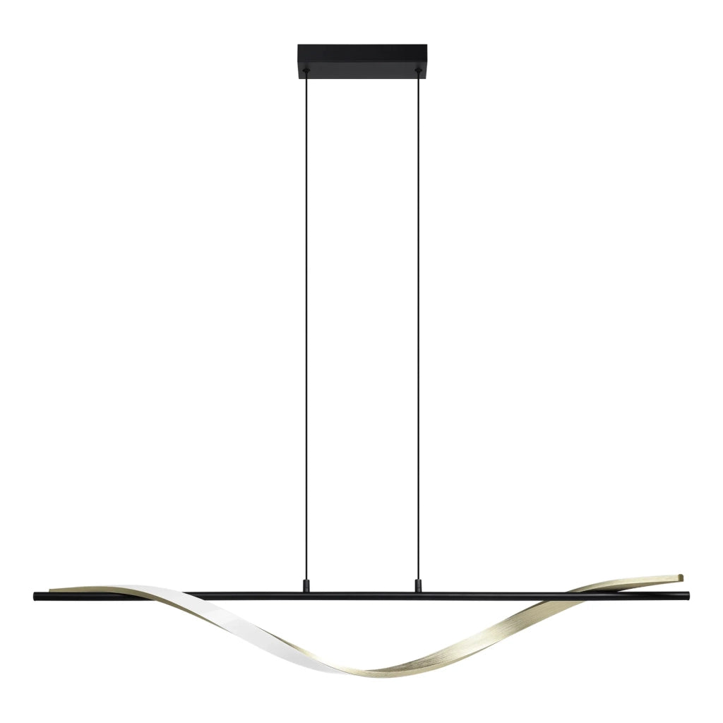 Sospensione Moderna Conaprato Alluminio Ottone Plastiche Bianche Led 20W 2500Lm