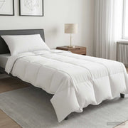 Set di Piumoni 2 pz 155 x 200 cm Inverno Bambù Bianco 3431584