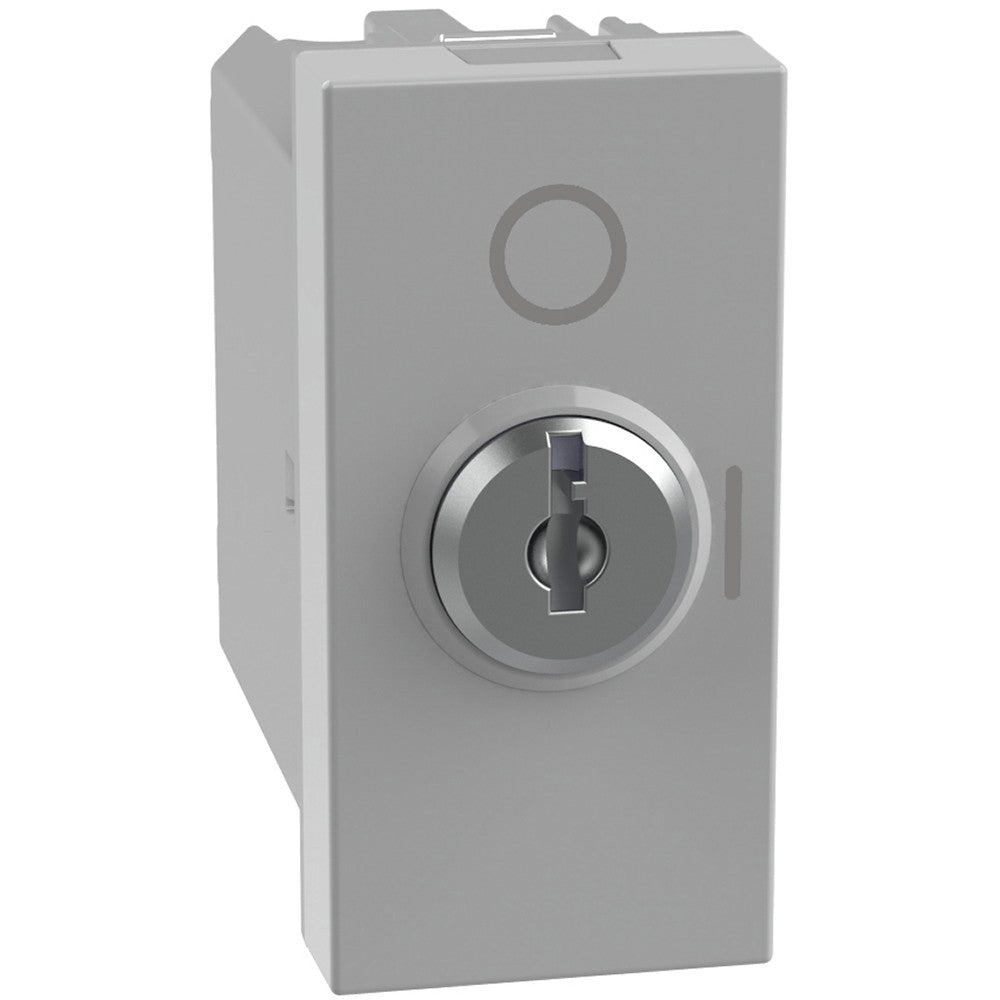 Interruttore a chiave Bticino MatixGO 2P 10AX 1 modulo grigio JG4012