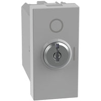 Interruttore a chiave Bticino MatixGO 2P 10AX 1 modulo grigio JG4012