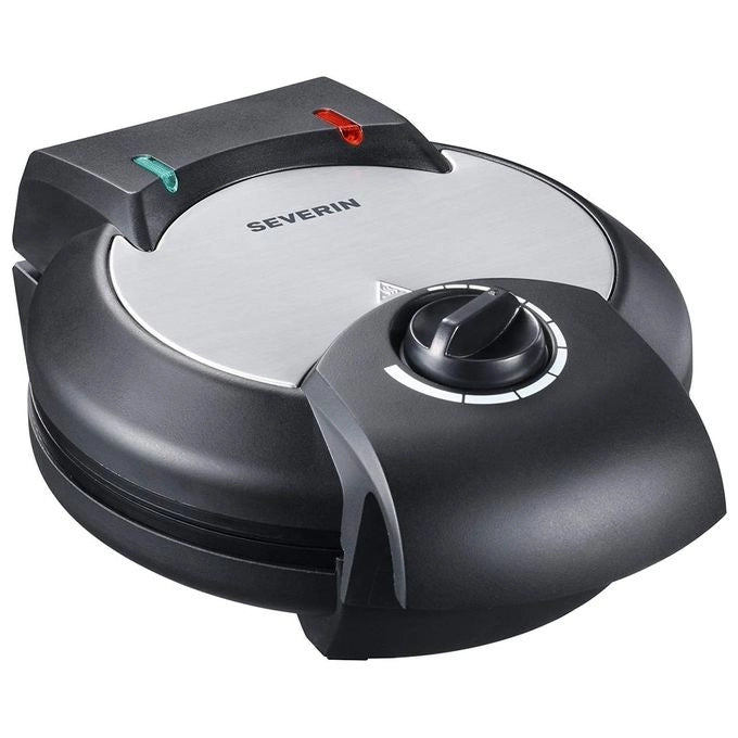 Severin WA 2103 piastra per waffle 4 waffle 1200 W Nero, Argento