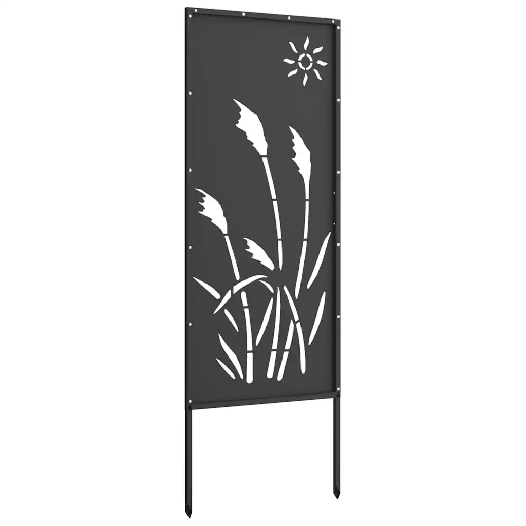 vidaXL Schermo per privacy in giardino Traforo Nero 50 x 140 cm