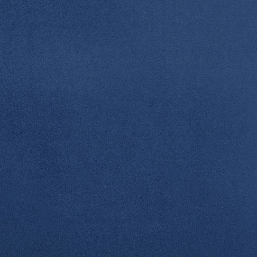 Letto blu marino velluto tappezzeria doppia dimensione gambe dorate testiera con rete a doghe 140 x 200 cm design minimalista