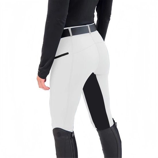 Paio di pantaloni da equitazione Slim Fit - Zona seduta completa - Patchwork alla coscia - Tasche - Sostenibile - Tessuto allungabile per libertà di movimento - Pantaloni da equitazione