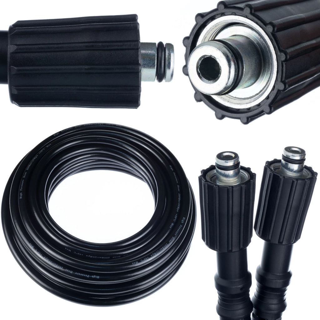 Tubo Alta Pressione 10m M22-M22 – Compatibile con Idropulitrice Kärcher | Nylon, PVC, 200 Bar, 60°C
