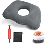 Cuscino gonfiabile per emicranie, ortopedico, cuscino donut per dolori al coccygeo, cuscino per emicranie e coccygeo, cuscino rotondo per sedie a rotelle, poltrone da ufficio, sedili per auto (grigio)