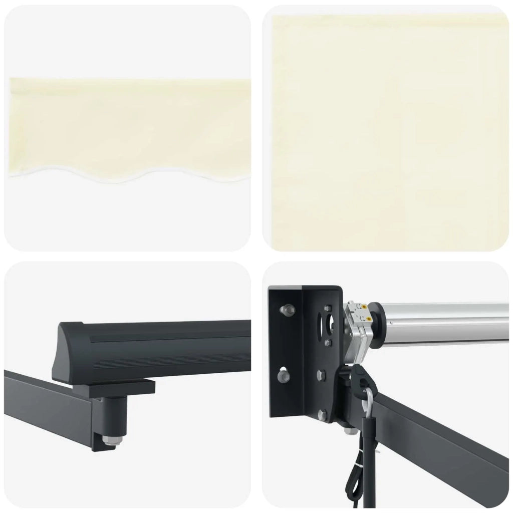 Tettuccio Elettrico Retrattile Crema e Antracite 4,5 × 3 m 3420159