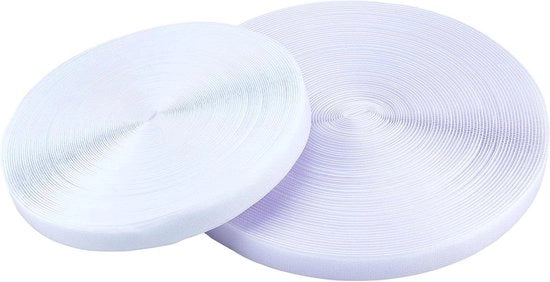 2 rotoli di strisce di velcro per cucito non adesivo per tessuto in nylon - nastro di fissaggio per intercettazione - nastro per casa scuola ufficio fai da te