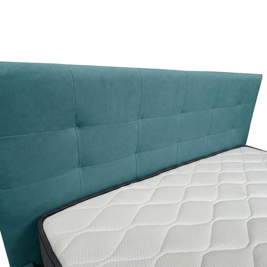 Letto contenitore piazza e mezza 120x190 cm con rete ortopedica a doghe, tessuto Enjoy, made in Italy - 17 Turkish