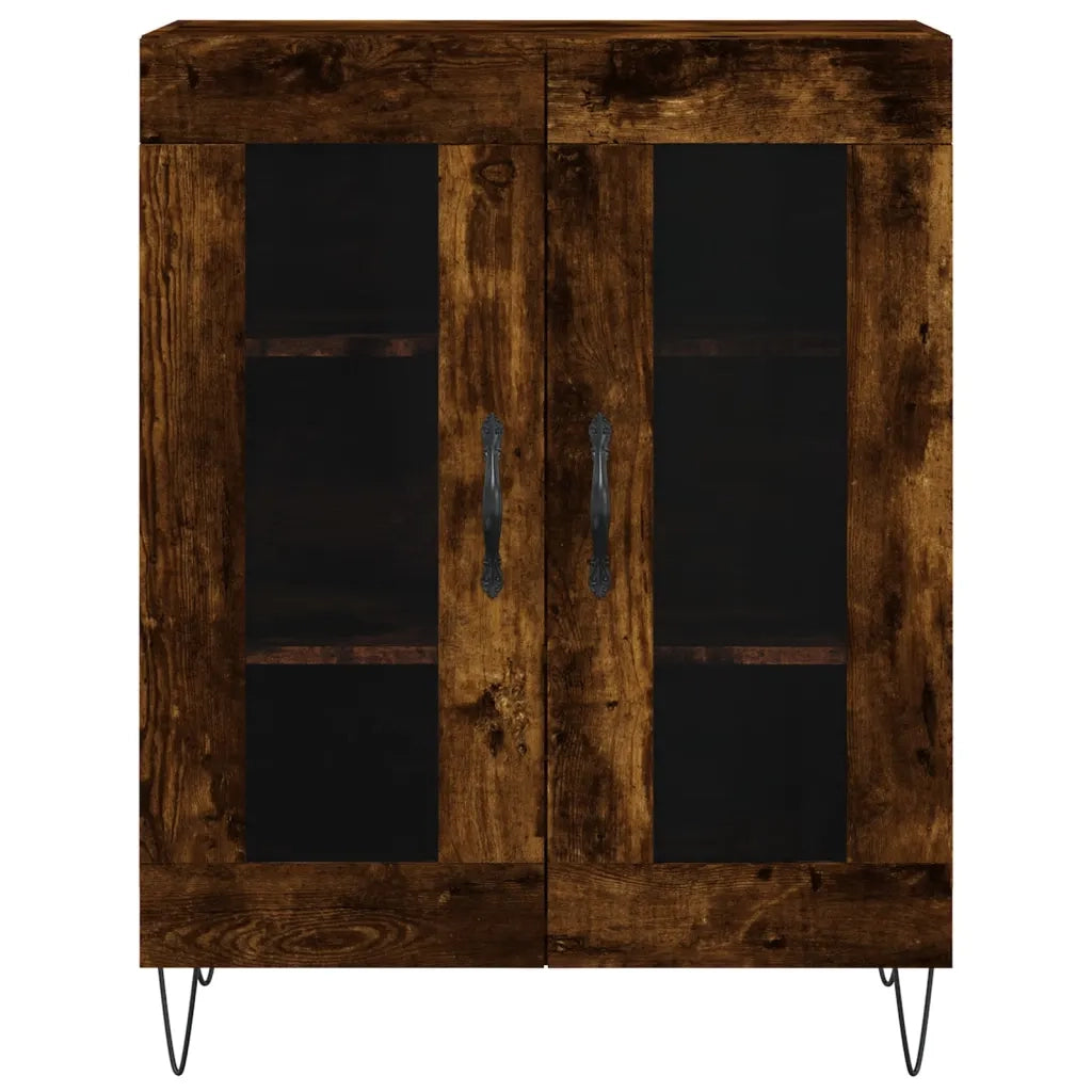 Credenza Rovere Fumo  69,5x34x180 cm in Legno Multistrato 3199654