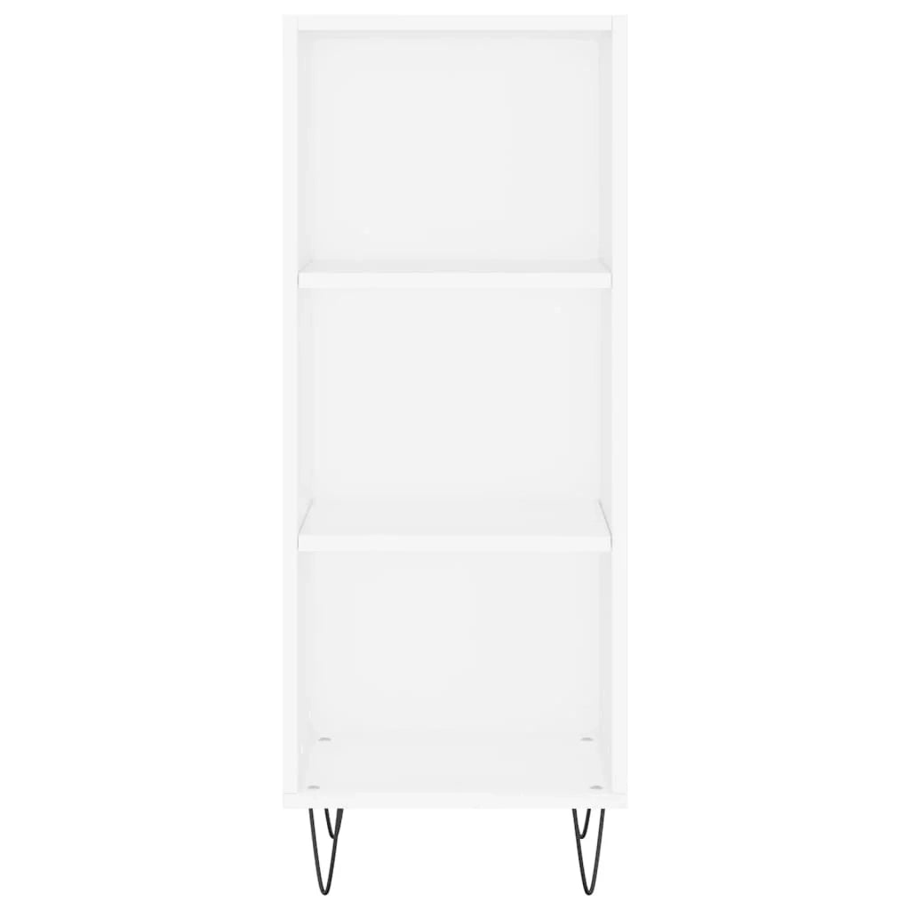 Buffet credenza cassettiera mobiletto mobile contenitore organizer per cucina soggiorno salotto 34,5 x 32,5 x 90 cm legno ingegnerizzato bianco 02_0030237