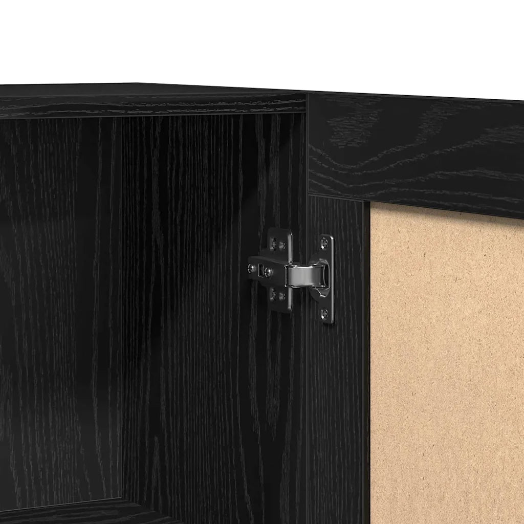 Armadio per Libri 3 livelli 82,5 x 30,5 x 115 cm Rovere Nero 862516