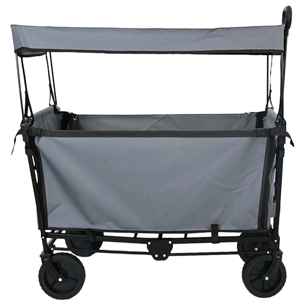 Carrello a Mano Pieghevole Grigio 105 x 56.5 x 116 cm 42020664