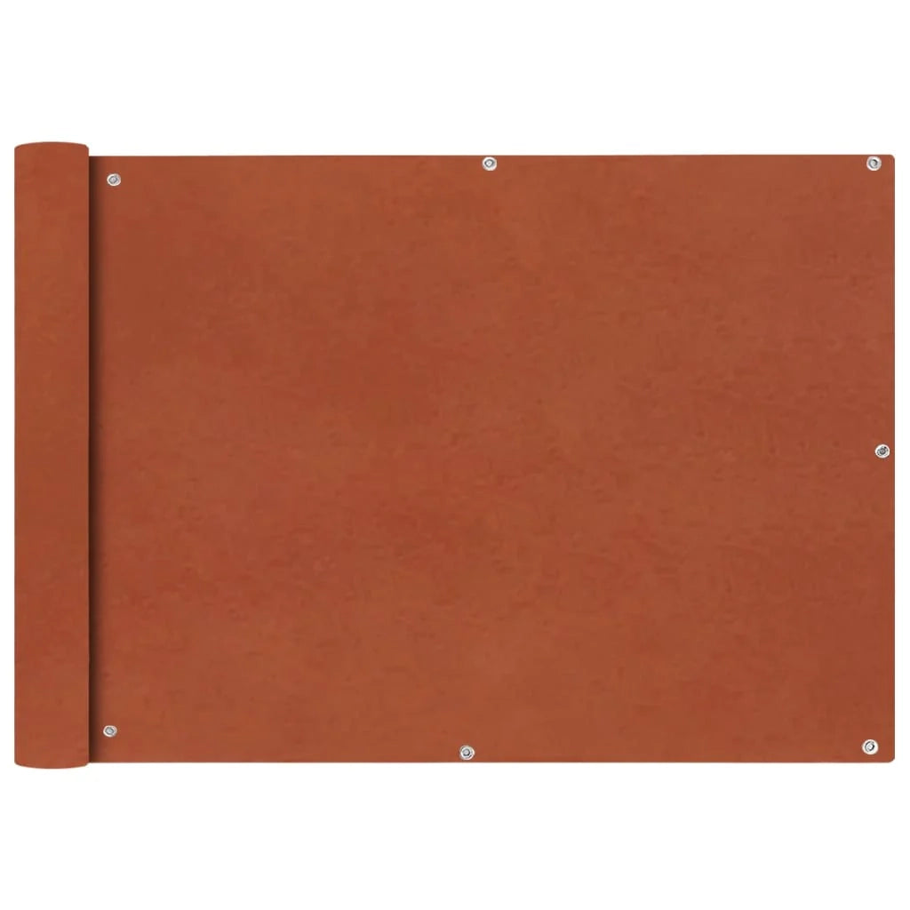 Schermo per balcone schermo per la privacy tessuto Oxford 75 x 400 cm marrone ocra 02_0010170