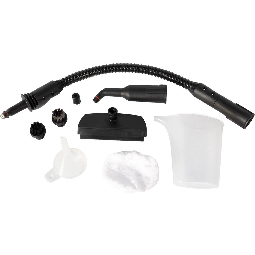 Trade Shop - Pulitore A Vapore 9 In 1 1200 Watt Pulisce Sgrassa Sterilizza Con 9 Accessori Pulizia -