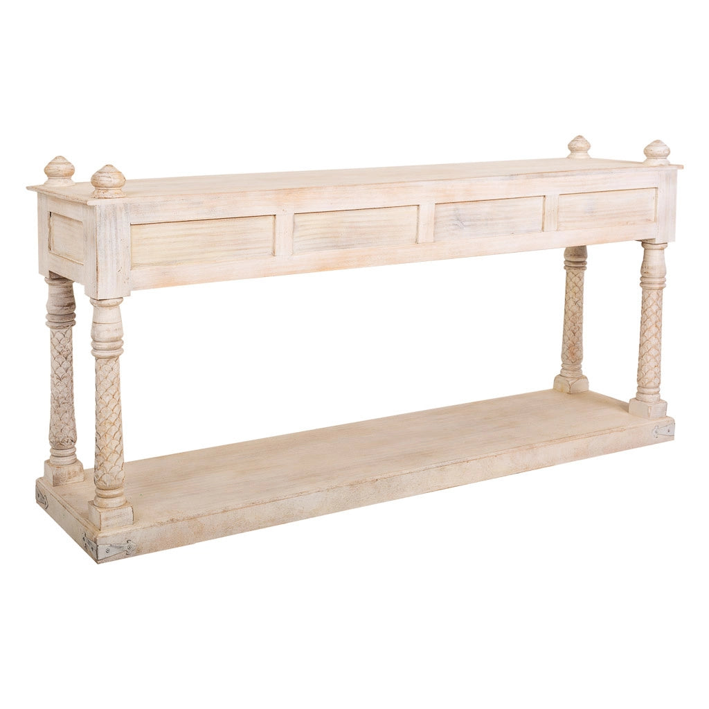 Mueble de entrada in legno finitura artigianale 196x46x97h cm